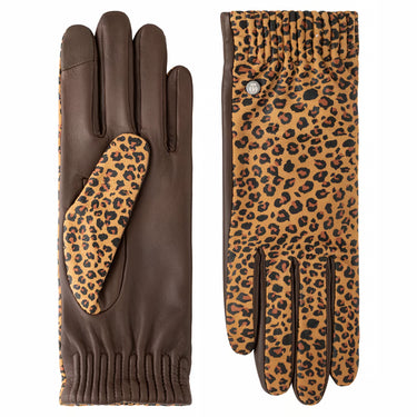 Roeckl Lederhandschuhe Serengeti Touch Leopardenmuster