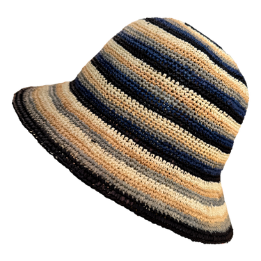Raffia Glocke Crochet Stripes