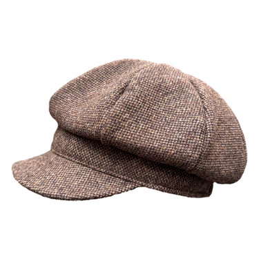 Mayser Coco Tweed Ballonmütze braun