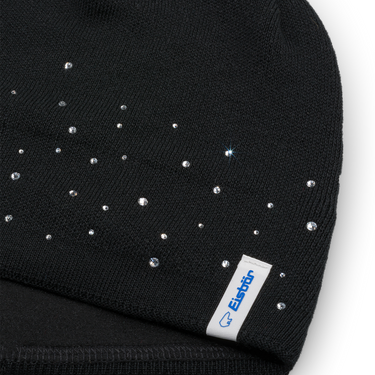 Eisbär Nesta Oversize Crystal Mütze schwarz