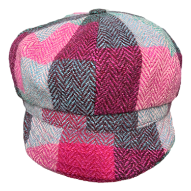 Bullani flat cap check Harris Tweed