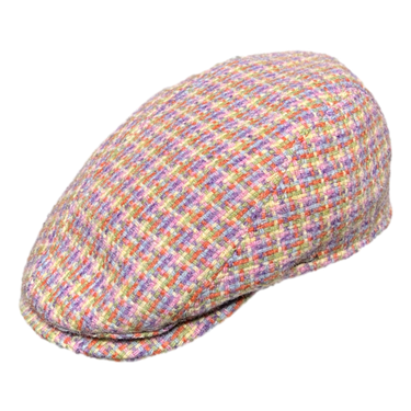 Bullani flat cap check Harris Tweed