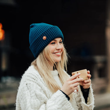 Superyellow PALLAS Beanie petrol
