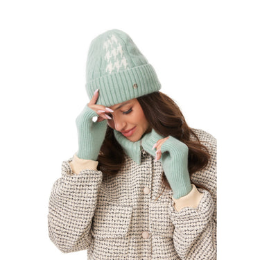 Strickmütze mit Rautenmuster Beanie