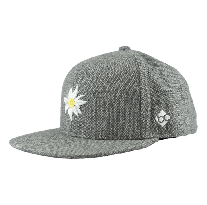 Bavarian Caps Edelweiß Flanell grau - Bavarian Caps - hutwelt