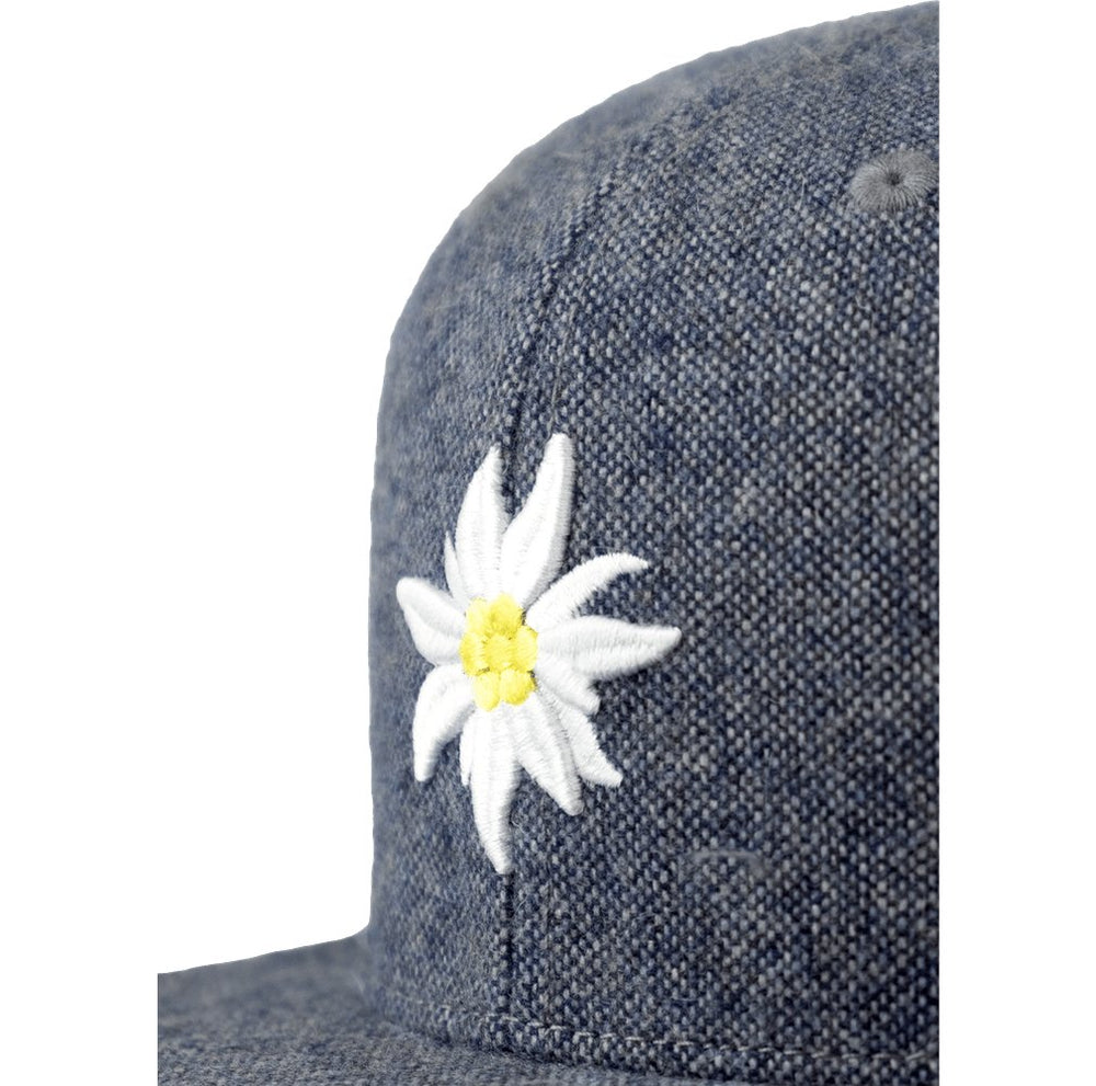 Bavarian Caps Edelweiß Flanell hellblau - Bavarian Caps - hutwelt