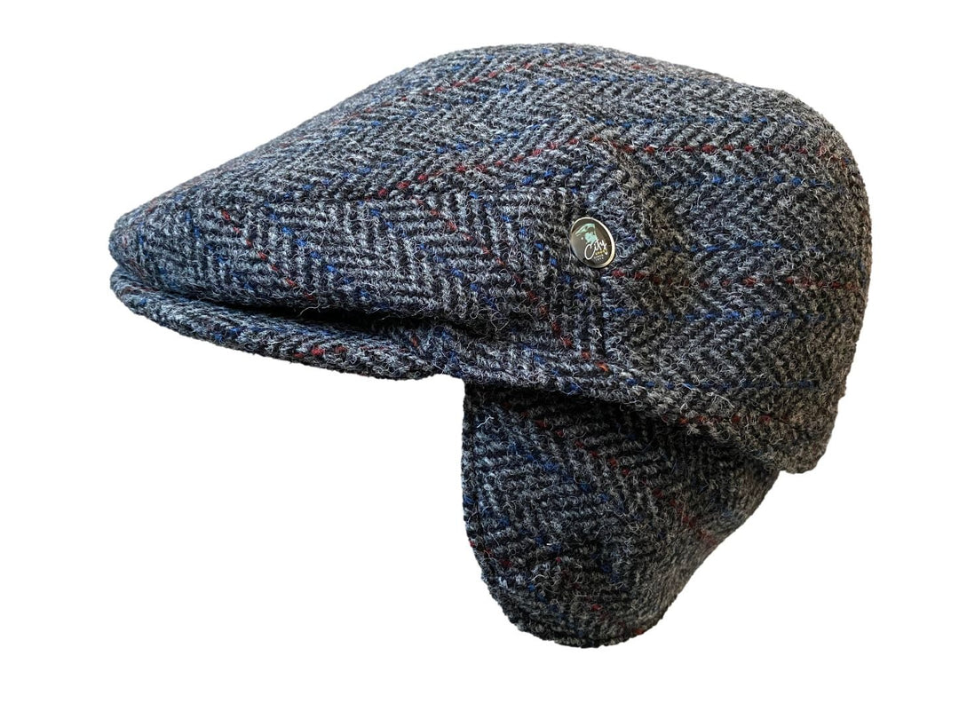 City Sport Cap Harris Tweed anthrazit - City Sport - hutwelt