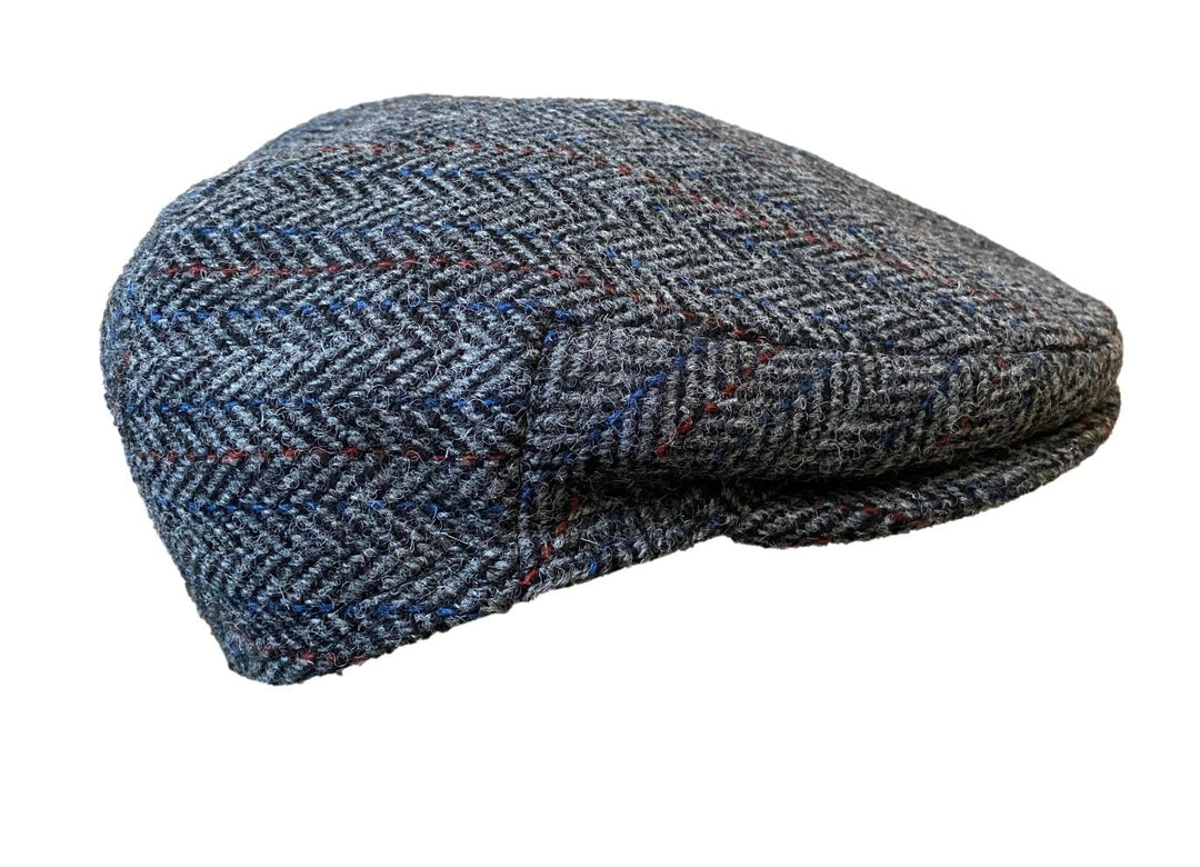 City Sport Cap Harris Tweed anthrazit - City Sport - hutwelt