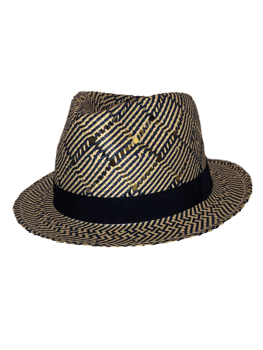 Citysport Trilby Charles blau/natur Strohhut - City Sport - hutwelt