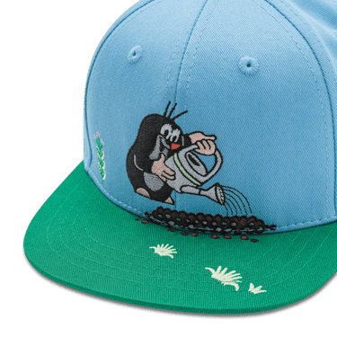 Koaa – Der kleine Maulwurf "Frühling" – Snapback blue/green: 3 - 8 Years - koaa - hutwelt