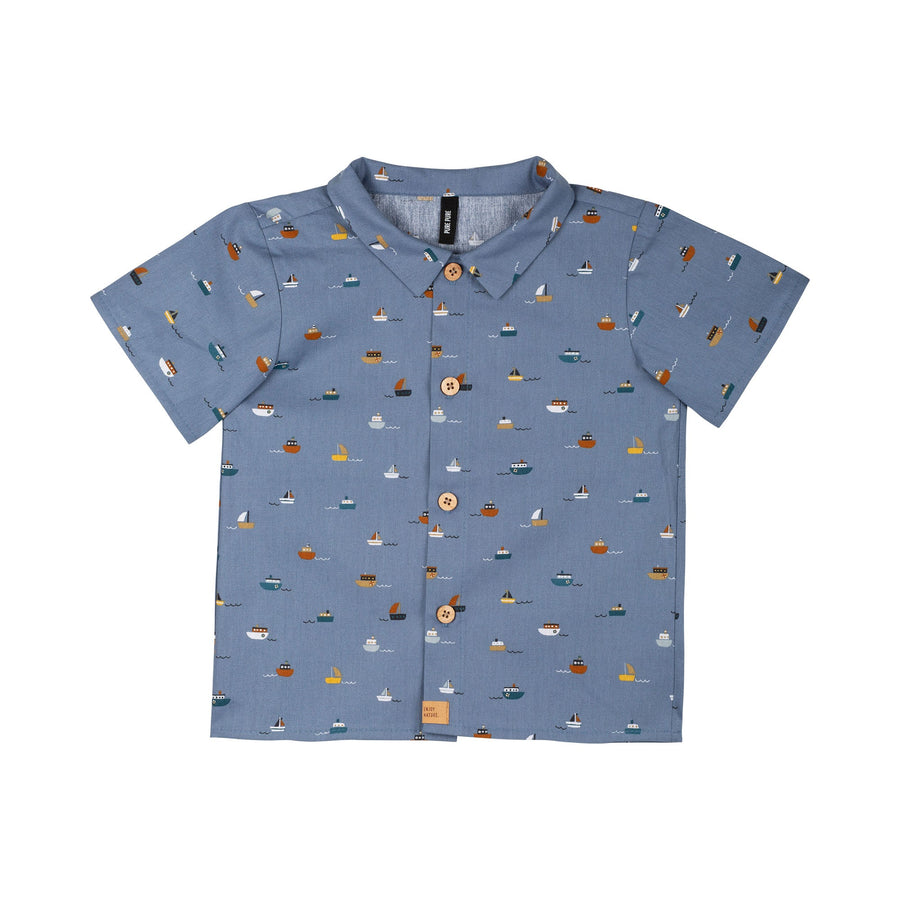 Pure Pure Kids Shirt Hemd Boats - pure pure by BAUER - hutwelt