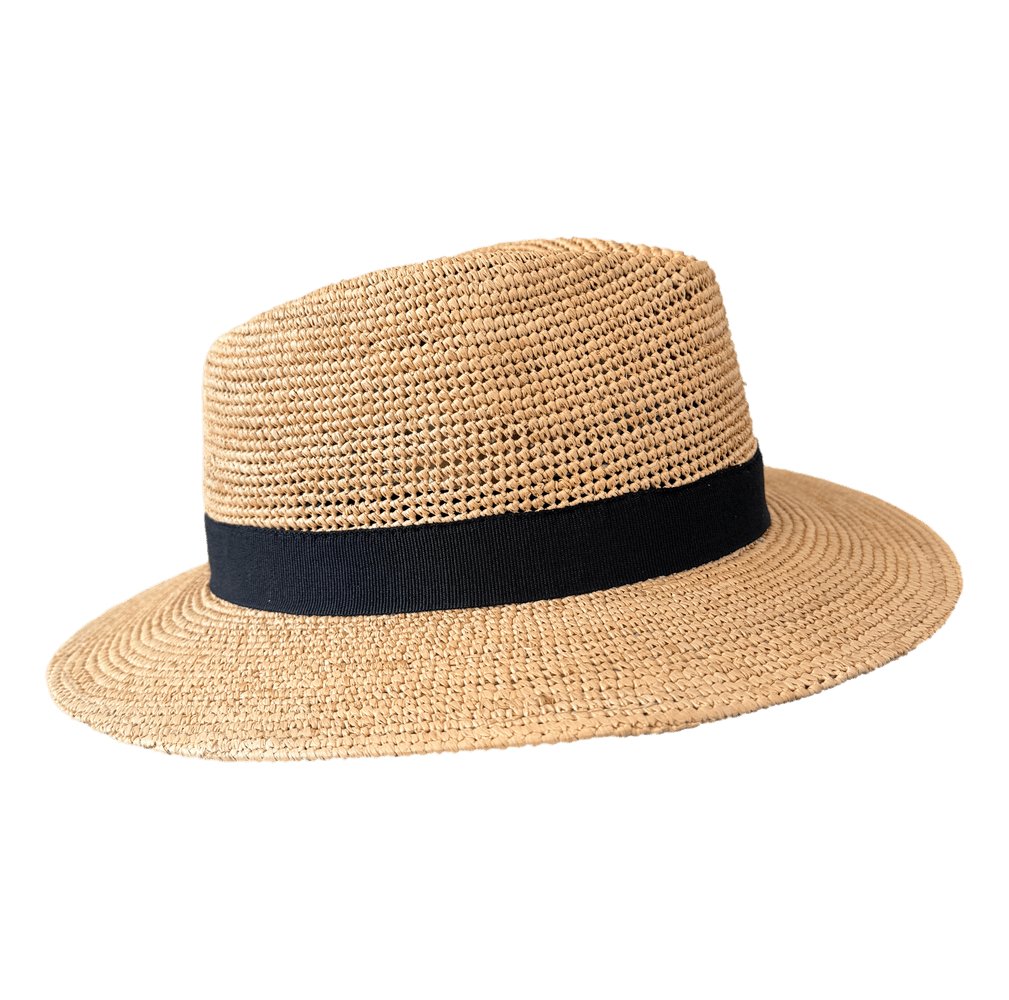 Raffia Strohhut Fedora Giulio - faustmann GERMANY - hutwelt