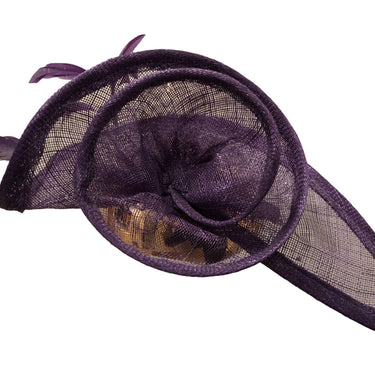 Sinamay Fascinator mit Federn - hutwelt - hutwelt
