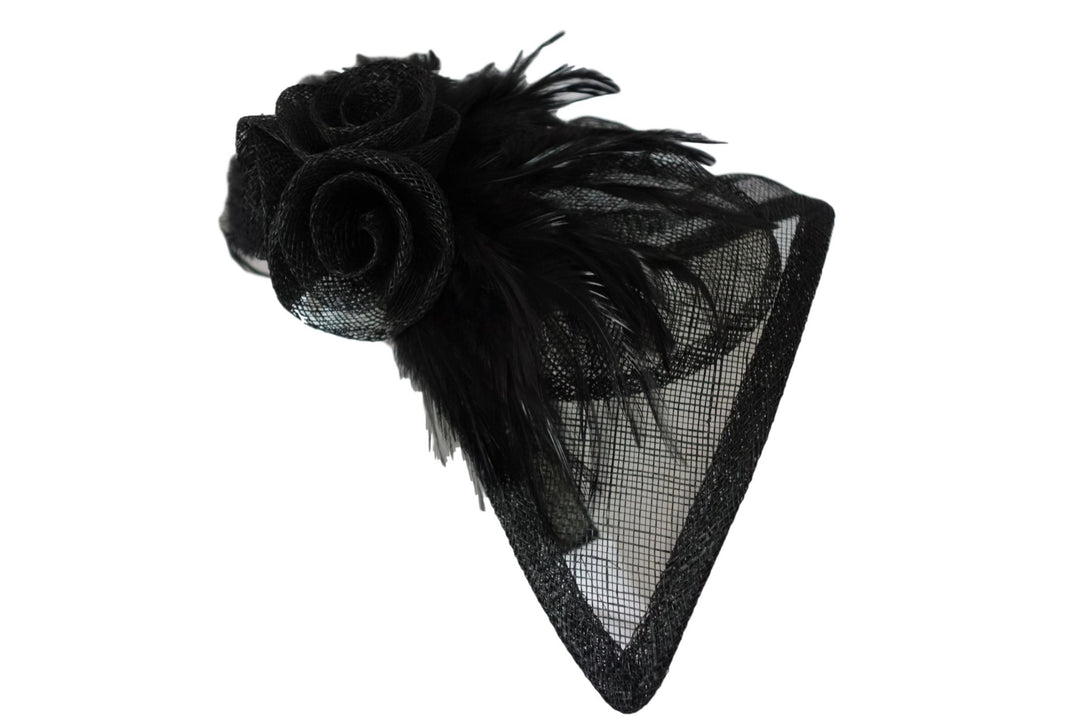 Sinamay Fascinator mit Federn - hutwelt - hutwelt