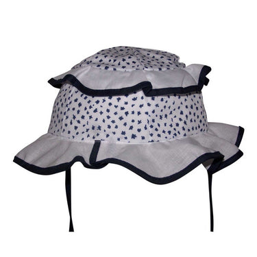 Sommer Mädchen Flapper weiss/blau - hutwelt - hutwelt