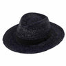 Traveller Raffia Crochet schwarz - fiebig - hutwelt