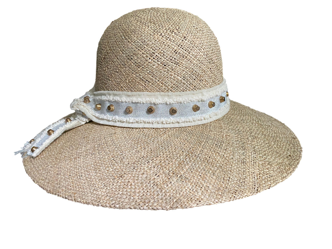 Damenhut Sommerhut mit Nietenband-hutwelt