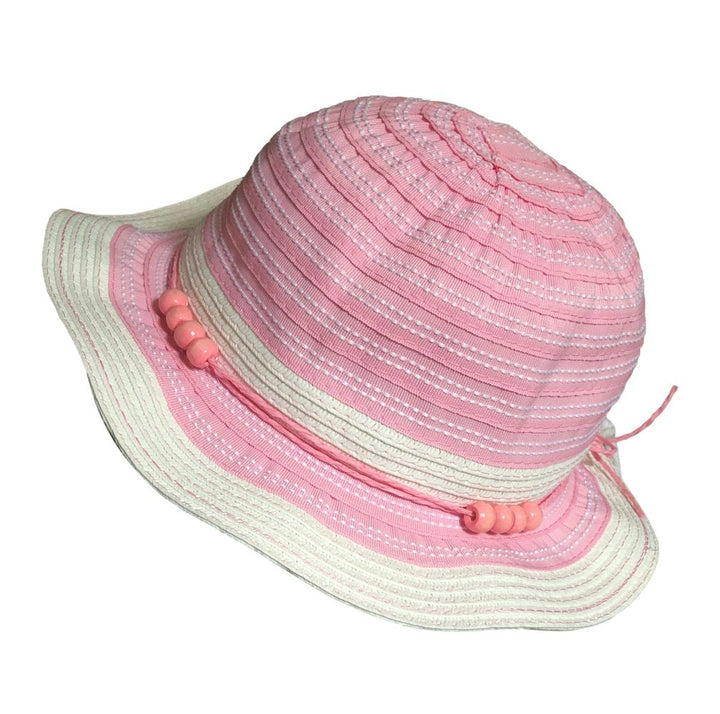 Döll Hut Mädchen Stoffhut mit Paper in rosa-Döll-hutwelt