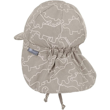 Sterntaler Schirmmütze Dino rauchgrau mit Nackenschutz UV - 30+ - Sterntaler® - hutwelt